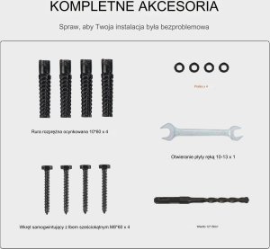 Okrągla Metalowa Poręcz Schodowa 1-2 Stopnie 2