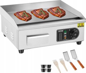 Komercyjny Grill Elektryczny Blatowy Gorąca Płyta 2800 W 1