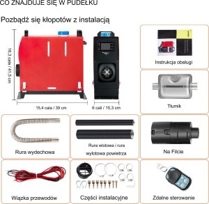 Vevor Nagrzewnica Powietrza Diesel Podgrzewacz Paliwa 12 V 2