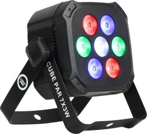 LIGHT4ME CUBE PAR 7X3W reflektor par oświetlenie sceniczne efekt świetlny LED RGB 5