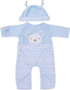 TINY TREASURES, Blue Bear Doll, Brown Hair 2