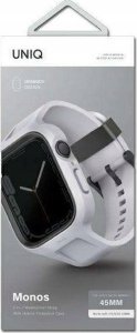 Pasek + etui UNIQ Monos 2in1 Apple Watch 4/5/6/7/8/9/SE 44/45mm szary/chalk grey 7