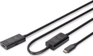 Active USB-C Extension Cable, 10m 5G, USB 3.2 Gen1, USB-C - USB-C (M/F) 1