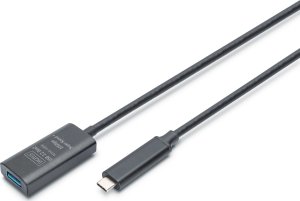 Active USB-C Extension Cable, 5m 10G, USB 3.2 Gen2, USB-C - USB-A (M/F) 1