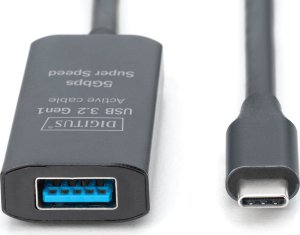 Kabel USB DIGIT USB-A - USB-C 5 m Czarny (DA-73110) 2