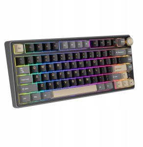 Royal Kludge RK R75 RGB Phantom laidinė klaviatūra | 75%, Hot-swap, Sidabrinis switches, US 5