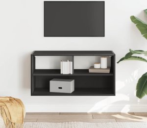 Szafka pod telewizor, czarna, 80x31x39,5 cm 3