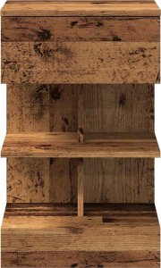 vidaXL Szafka nocna, stare drewno, 40x35x65 cm 4