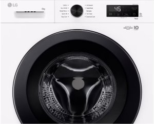 LG Washing Machine | F4X1008NWK | Energy efficiency class A | Front loading | Washing capacity 8 kg | 1350 RPM | Depth 56 cm | Width 60 cm | LED | Steam function | Direct drive | Wi-Fi | White one size 5
