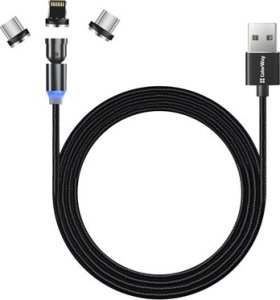 Kabel USB ColorWay USB-C - Lightning 1 m Czarny (CW-CBUU037-BK) 2