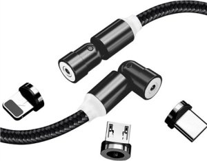 Kabel USB ColorWay USB-C - Lightning 1 m Czarny (CW-CBUU037-BK) 3