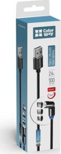 Kabel USB ColorWay USB-C - Lightning 1 m Czarny (CW-CBUU037-BK) 6