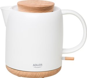 Adler Electric Kettle | AD 1304 | Electric | 1200 W | 1 L | Ceramic | 360 rotational base | White one size 1