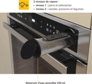 Piekarnik Whirlpool Oven AKZ9S 8271 IX 73 L Electric Hydrolytic/Pyrolysis Electronic Steam function Height 59.5 cm Width 59.5 cm Black 26