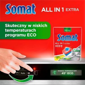 Somat All in 1 Extra Tabletki do zmywarki Lemon & Lime, 44 sztuki 3