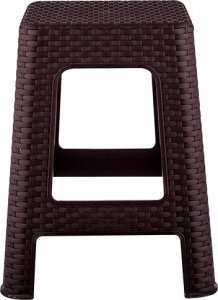 Katex Taboret rattan brązowy 28x28x45 2