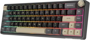 Royal Kludge R65 RGB Phantom laidinė mechaninė klaviatūra | 60%, Chartreuse switches, US 2