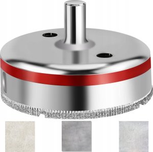 OTWORNICA DIAMENTOWA  120mm KORONKA GALWANICZNA DO GRESU PŁYTEK GLAZURY 2