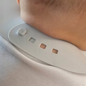 BABY ONO 835/05  BŁĘKITNY  MIĘKKI         ŚLINIAK Z KIESZONKĄ I REGULOWANYM ZAPIĘCIEM 2