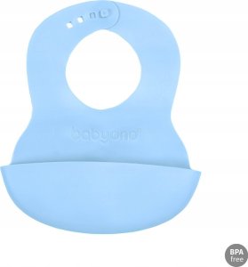 BABY ONO 835/05  BŁĘKITNY  MIĘKKI         ŚLINIAK Z KIESZONKĄ I REGULOWANYM ZAPIĘCIEM 3