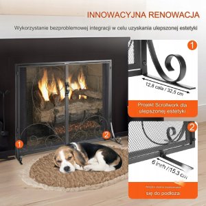 Vevor Podwójna Osłona Kominkowa 3