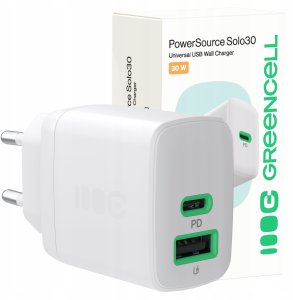 Ładowarka Green Cell PowerSource Duo30 1x USB-A 1x USB-C 3 A (CHARB-GC-30AC-W) 4