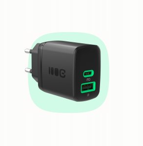 Ładowarka Green Cell PowerSource Duo30 1x USB-A 1x USB-C 3 A (CHARB-GC-30AC-B) 2