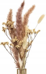 Wazon na stelażu z suszonymi roślinami, wys. 40 cm 2