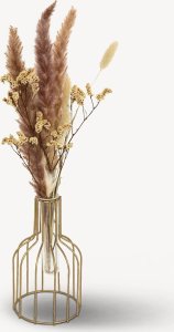 Wazon na stelażu z suszonymi roślinami, wys. 40 cm 3