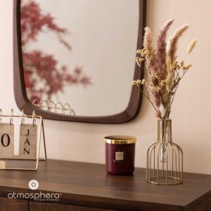 Wazon na stelażu z suszonymi roślinami, wys. 40 cm 4