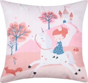Poduszka dekoracyjna do pokoju dziecka CYRIELLE, różowa, 40 x 40 cm 4