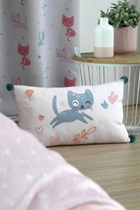 Poduszka dla dziecka ZOELINE z pomponami, 30 x 50 cm 4