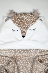 Kocyk z rękawami dziecięcy GABIN, jelonek, 75 x 150cm 3