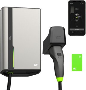 ŁADOWARKA EV Wallbox Green Cell HabuDen EVGC021B2250 22kW TYPE 2 5M GC App NFC BT Wi-Fi 4