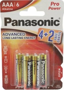 Panasonic Pro Power battery LR03PPG/6B (4+2) 1