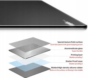 Superglide Glass Mousepad V2 Black XL (Juodas) Stiklinis Pelės Kilimėlis 6