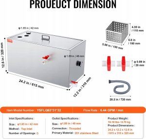 Komercyjny Separator Tłuszczu 11 kg 2