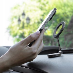 Uchwyt Magnes Mocowanie Kokpit Auto Samochód Magsafe Iphone 16 15 14 13 12 / Hoop 6