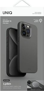 Etui UNIQ Lyden DS Apple iPhone 15 Pro Max Magclick Charging niebiesko-czarny/washed blue-black 7