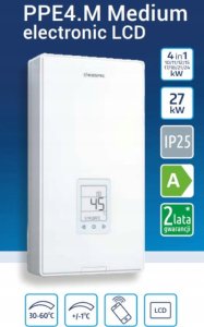 Elektryczny przepływowy podgrzewacz wody PPE4.M Medium-27  2