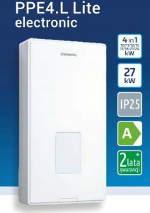 Elektryczny przepływowy podgrzewacz wody PPE4.L Lite-27 2