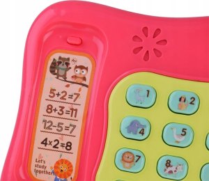 Jokomisiada Kolorowy grający telefon z przyciskami gra melodie świeci ZA4625 3