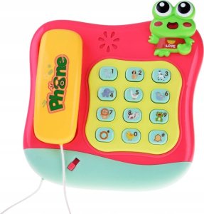 Jokomisiada Kolorowy grający telefon z przyciskami gra melodie świeci ZA4625 4