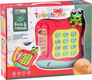 Jokomisiada Kolorowy grający telefon z przyciskami gra melodie świeci ZA4625 7