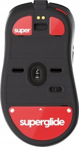 Pulsar Superglide Glass Skates Zowie EC Series Raudona Pakaitiniai Pelė feet 2