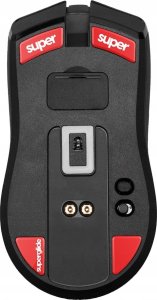 Pulsar Superglide Glass Skates Razer Viper Ultimate Raudona Pakaitiniai Pelė feet 2