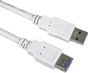 PremiumCord Prodlužovací kabel USB 3.0 Super-speed 5Gbps A-A, MF, 9pin, 3m, bílá 1