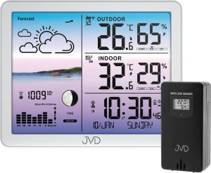 Stacja pogody JVD RB3566.2 DCF77 ciśnienie temperatura wilgotność . 1