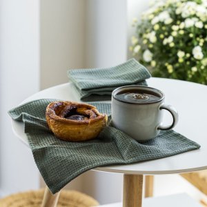 OlsenHome - Vaffel Karklude 28x28cm - 3 Pak Duck Green 3