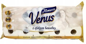 Almusso Venus, Papier toaletowy 3-warstwowy, 10 rolek 5